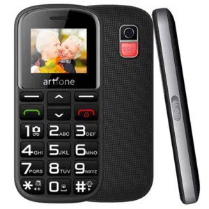 Telefon na tipke Artfone CS182 sa charging dock-om
