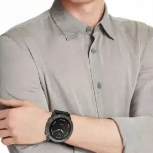 Garmin Fenix 6S Smartwatch Silver/Black Silicone Band