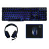 Tastatura SET Rebeltec wired gaming set keyboard + headphones + mouse + mouse pad SHERMAN