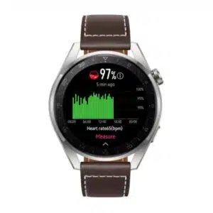 Huawei Watch GT 3 Pro 48mm Classic Titanium Grey – Brown Leather Strap